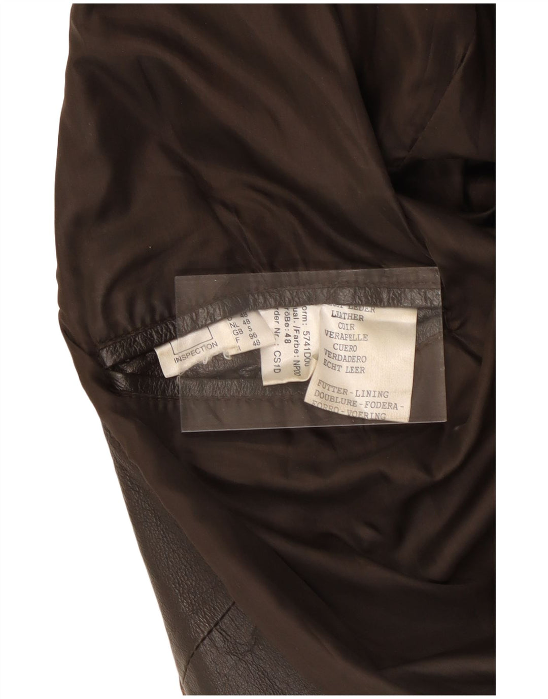 Jachetă de piele VINTAGE pentru bărbați, cu ajustare largă, UK 36, maro, piele mică