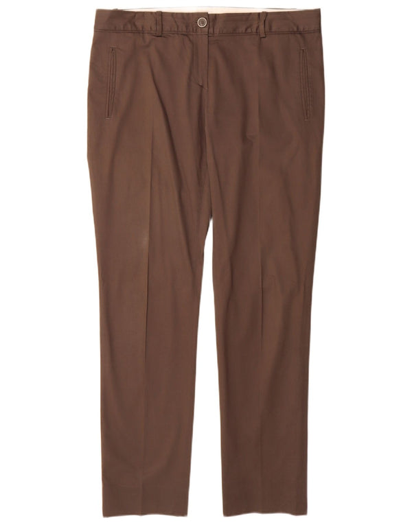 Massimo Dutti Pantaloni chino subțiri pentru femei EU 42 Large W32 L31 Bumbac gri