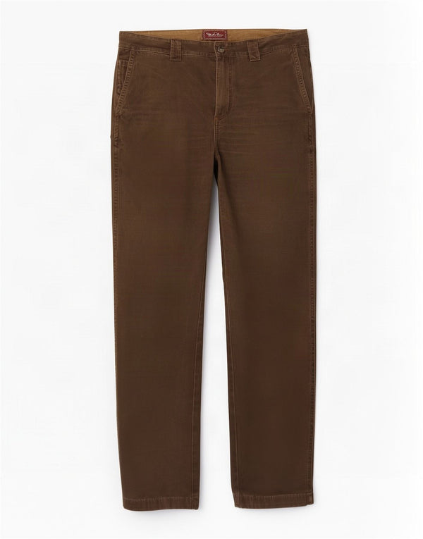 Pantaloni chino drepți pentru bărbați Marlboro Classics L38 L34 bumbac maro