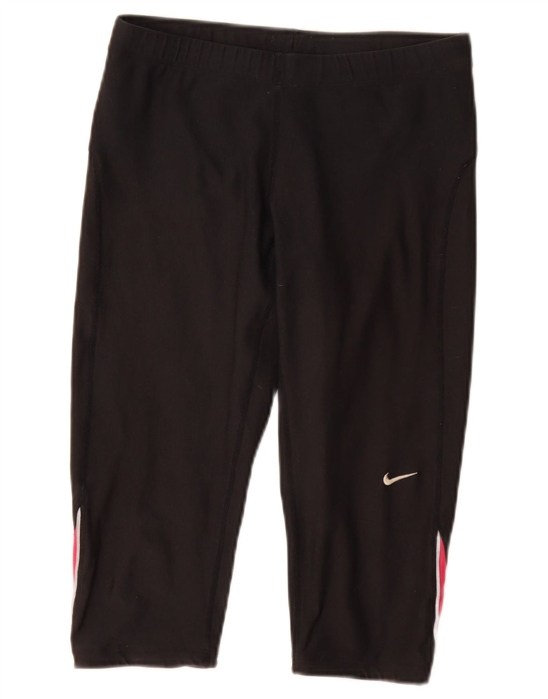 Pantaloni scurti sport NIKE Dri Fit Bermuda pentru femei UK 12 Medium Black Colorblock