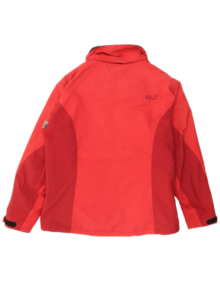 Jack Wolfskin Jachetă de ploaie pentru femei UK 14 Poliamidă roșie mare