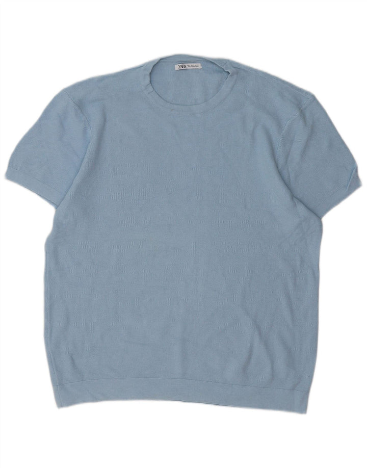 Tricou Bărbați ZARA Top Mare Albastru