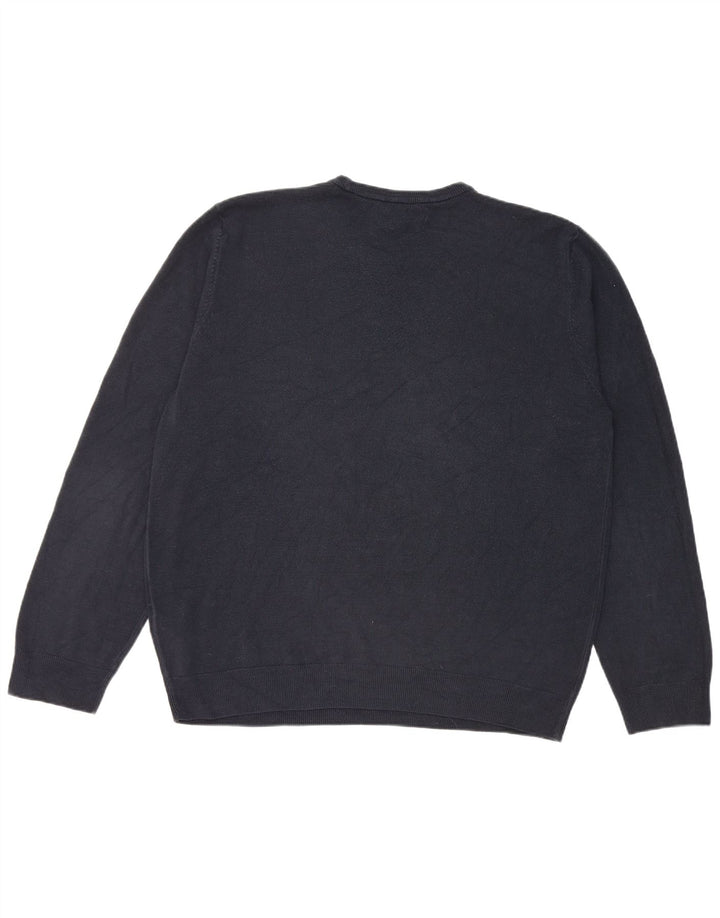 Pulover pentru bărbați Marks & Spencer, cu gât crew, 2XL, acrilic, albastru bleumarin
