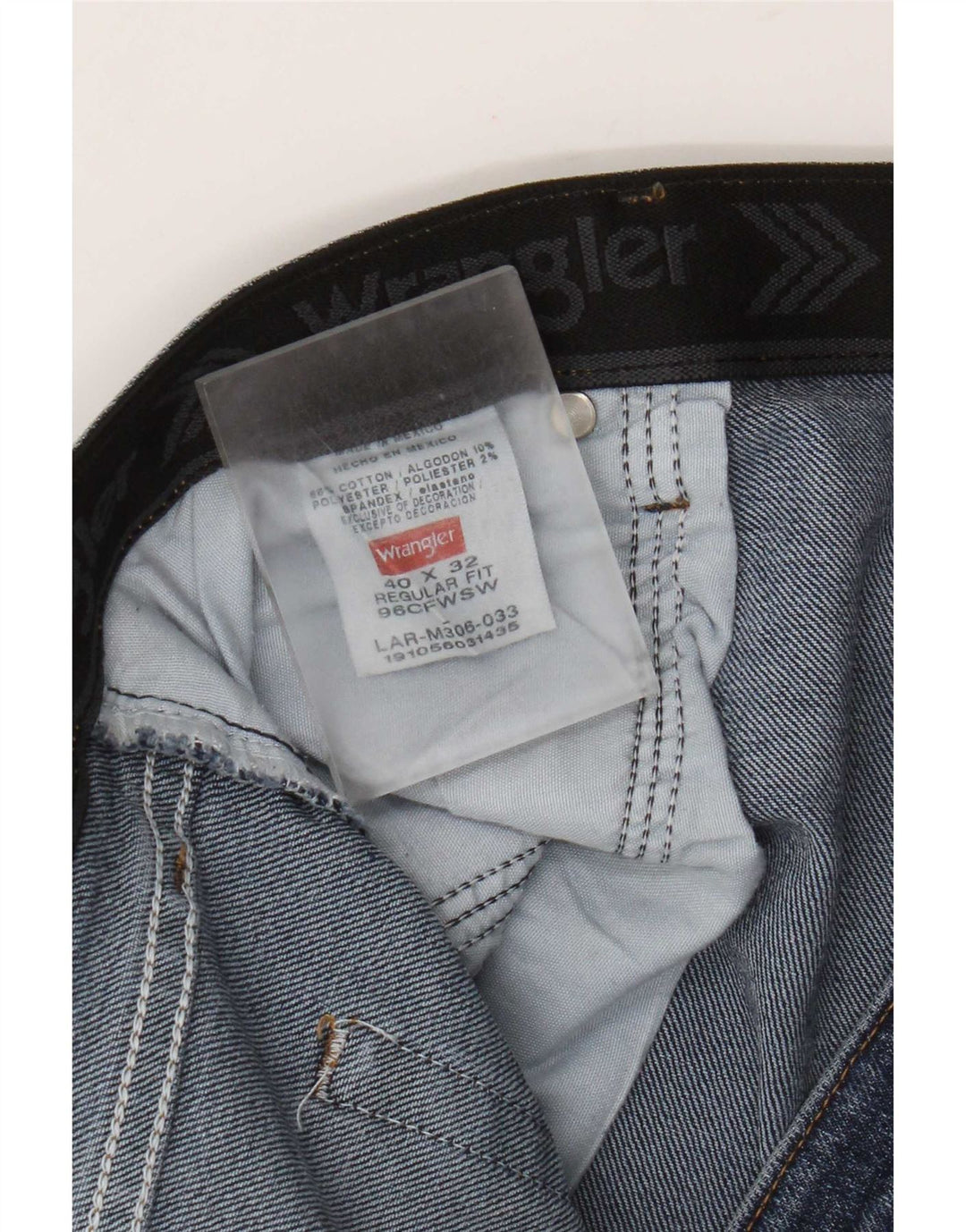 Blugi Capri Wrangler pentru bărbați, cu ajustare normală, W40 L23, bumbac bleumarin