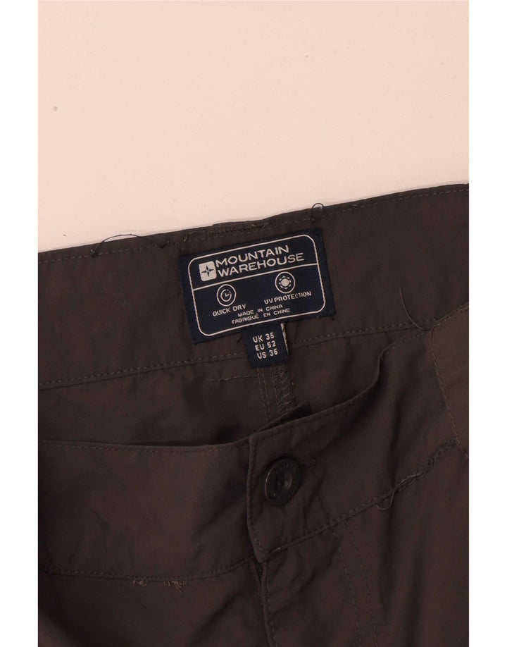Pantaloni scurți cargo pentru bărbați Mountain Warehouse W36 Poliamidă gri mare