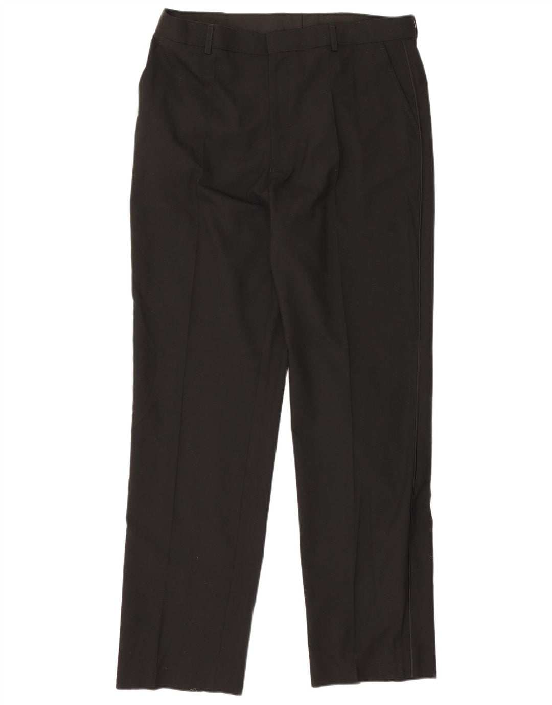 Marks & Spencer Pantaloni drepți pentru bărbați L36 L33 Poliester negru