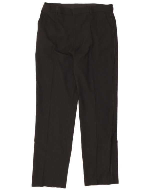 Marks & Spencer Pantaloni drepți pentru bărbați L36 L33 Poliester negru