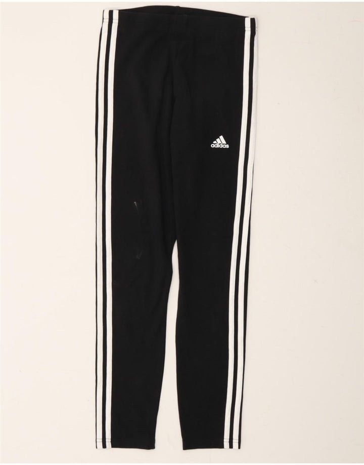 ADIDAS Womens Leggings UK 4 XS  Black Vintage Adidas and Second-Hand Adidas from Messina Hembry 