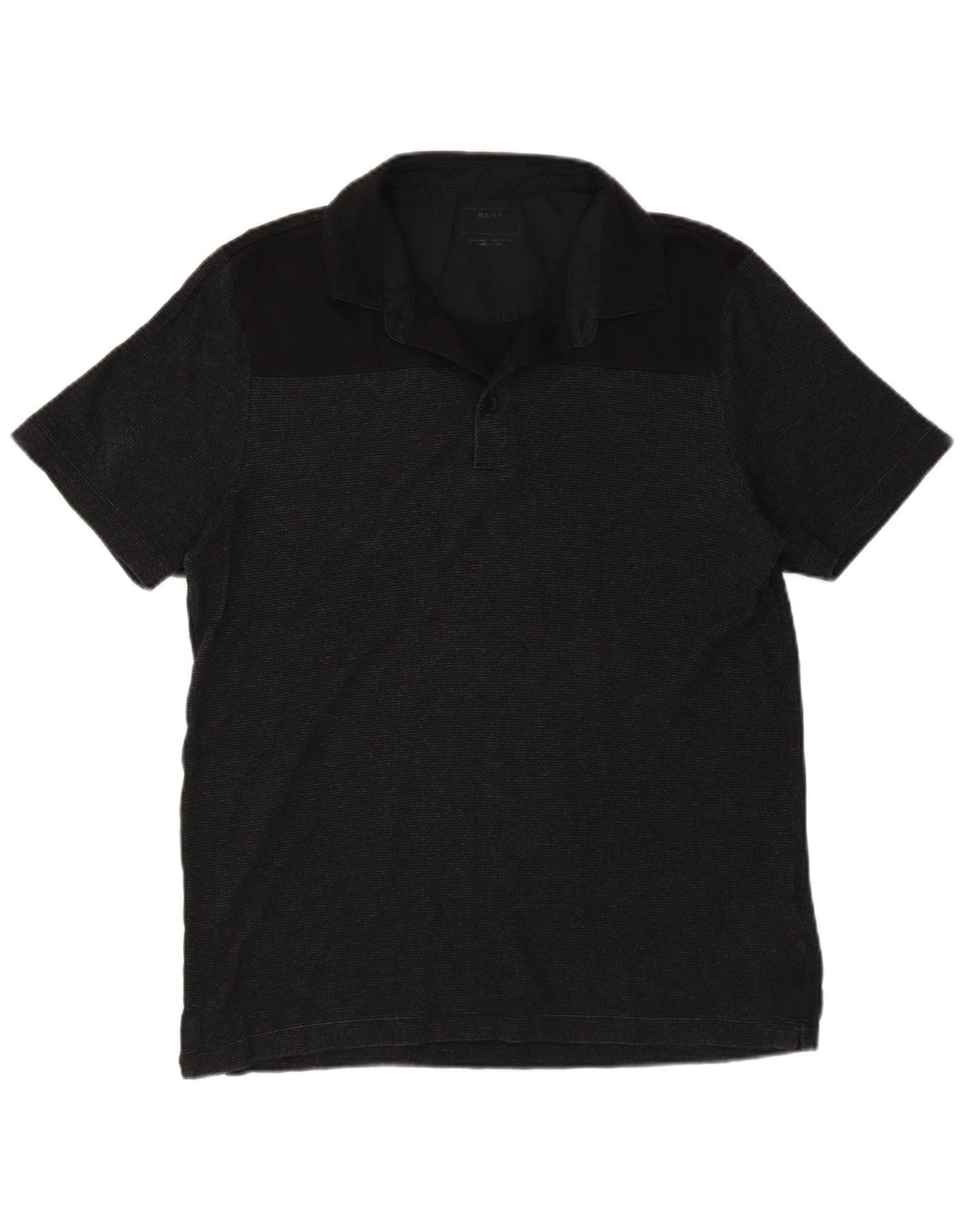 Tricou polo pentru bărbați Dkny, bumbac negru mediu cu dungi