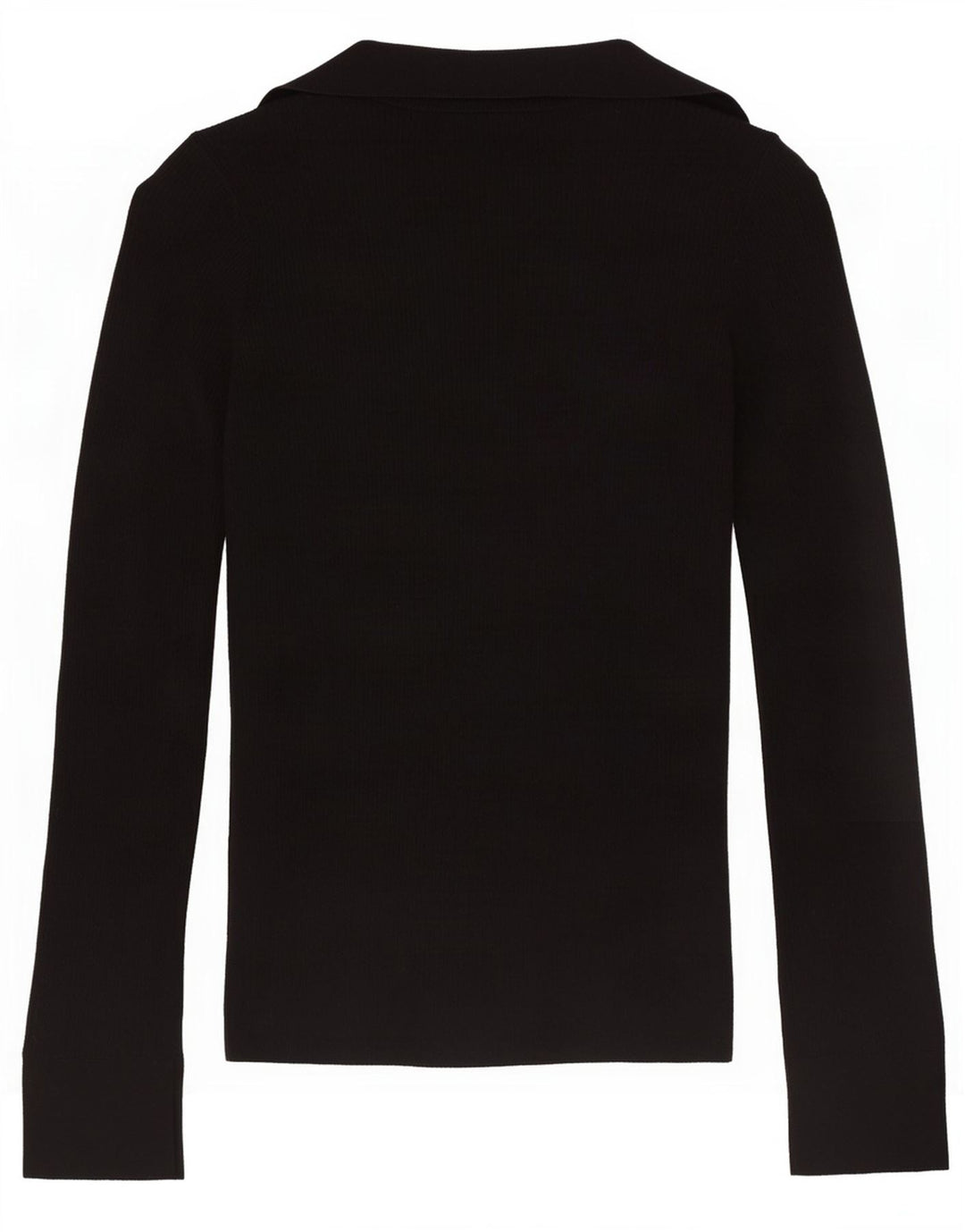 Pulover cardigan pentru femei Massimo Dutti UK 10 Lână neagră mică