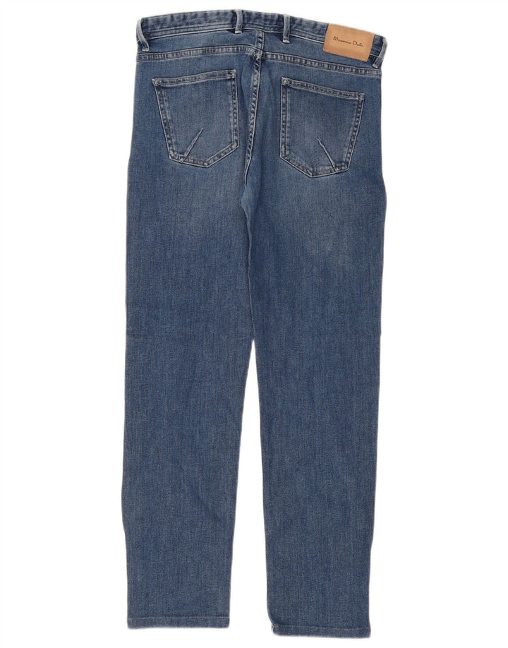 Blugi slim pentru bărbați Massimo Dutti EU 42 Large W32 L30 Blue