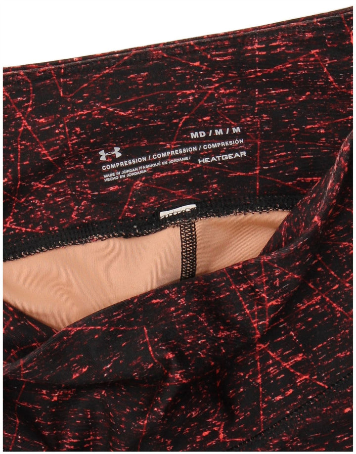 Leggings pentru femei UNDER ARMOUR Heat Gear UK 12 Medium Burgundy Colorblock