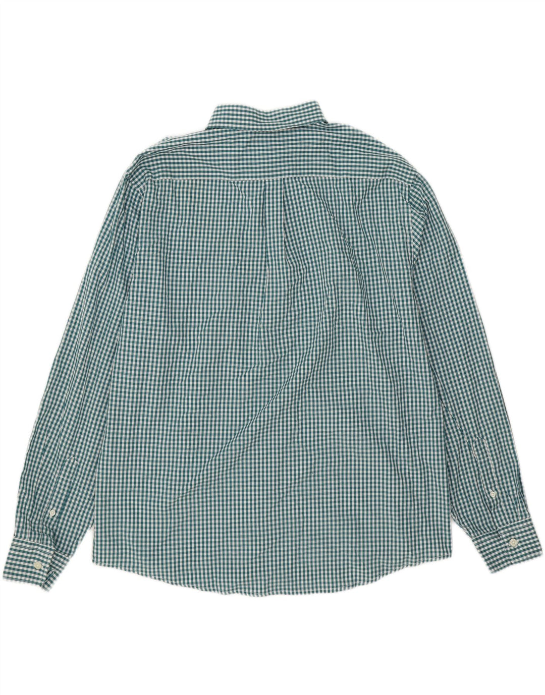 DOCKERS Mens Shirt XL Green Gingham Cotton Vintage Dockers and Second-Hand Dockers from Messina Hembry 