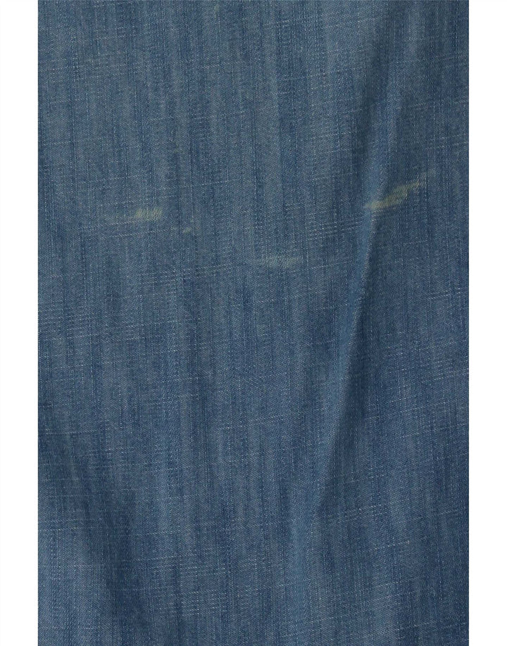 Rochie de denim pentru femei Fat Face UK 12 Bumbac albastru mediu