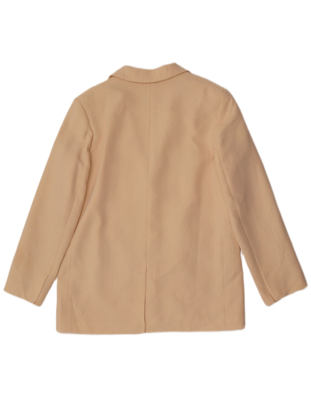 Blazer supradimensionat pentru femei Zara, cu 2 nasturi, UK 10 Mic, bej, poliester
