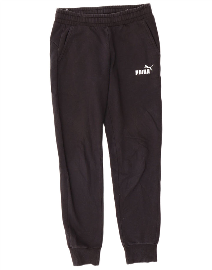 Pantaloni de trening Puma pentru bărbați Joggeri, bumbac mediu negru