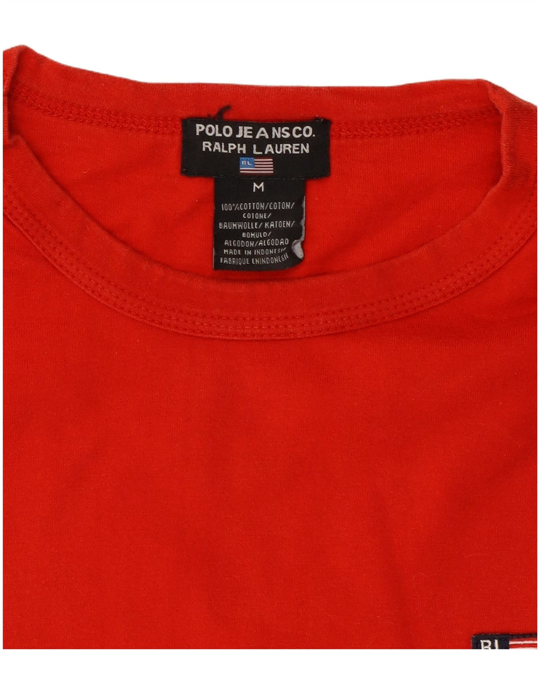 Tricou grafic pentru bărbați RALPH LAUREN Top din bumbac roșu mediu