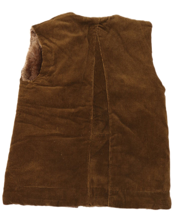 Gilet vintage pentru bărbați Sherpa Corduroy UK 38 Medium Khaki