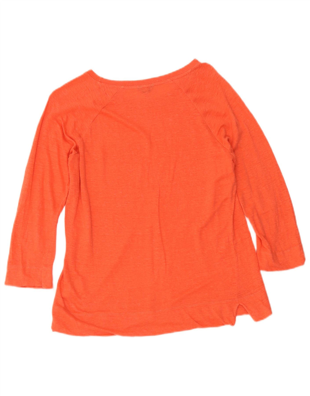 Jigsaw Womens Top 3/4 Maneca UK 12 In portocaliu mediu