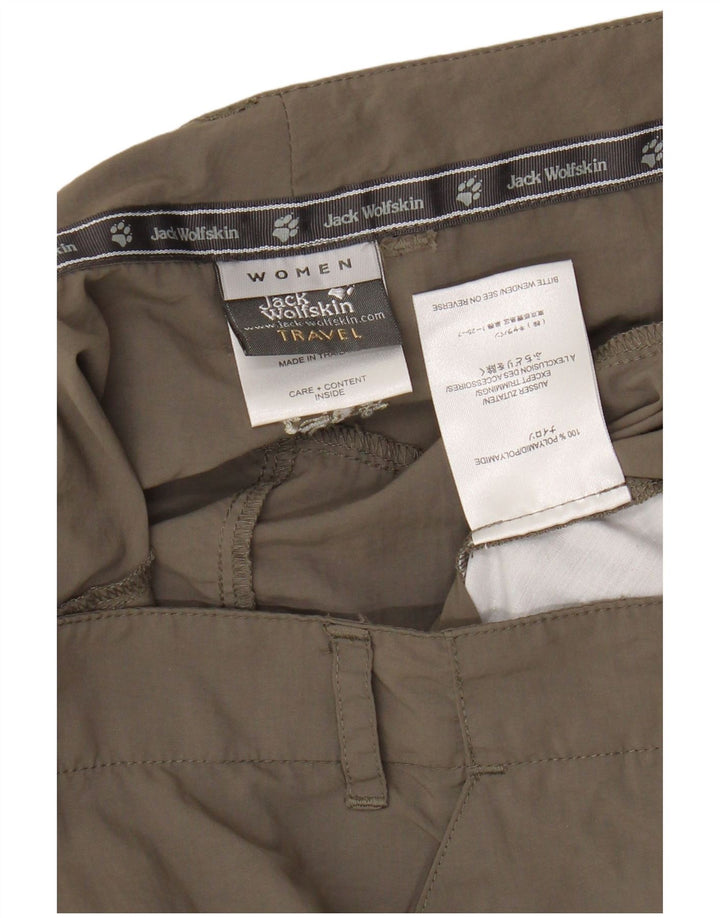 Fusta mini cargo pentru femei JACK WOLFSKIN UK 14/16 mare W34 poliamidă gri