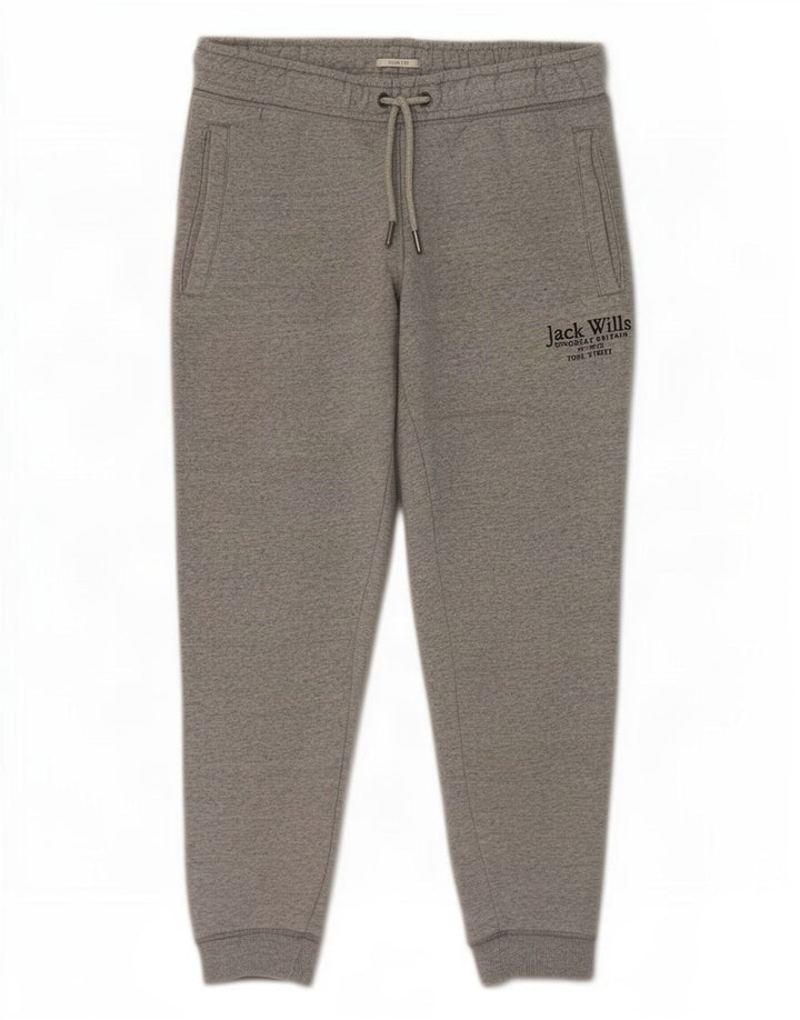 Pantaloni de trening Jack Wills Slim Fit Pantaloni de jogging din bumbac gri mediu