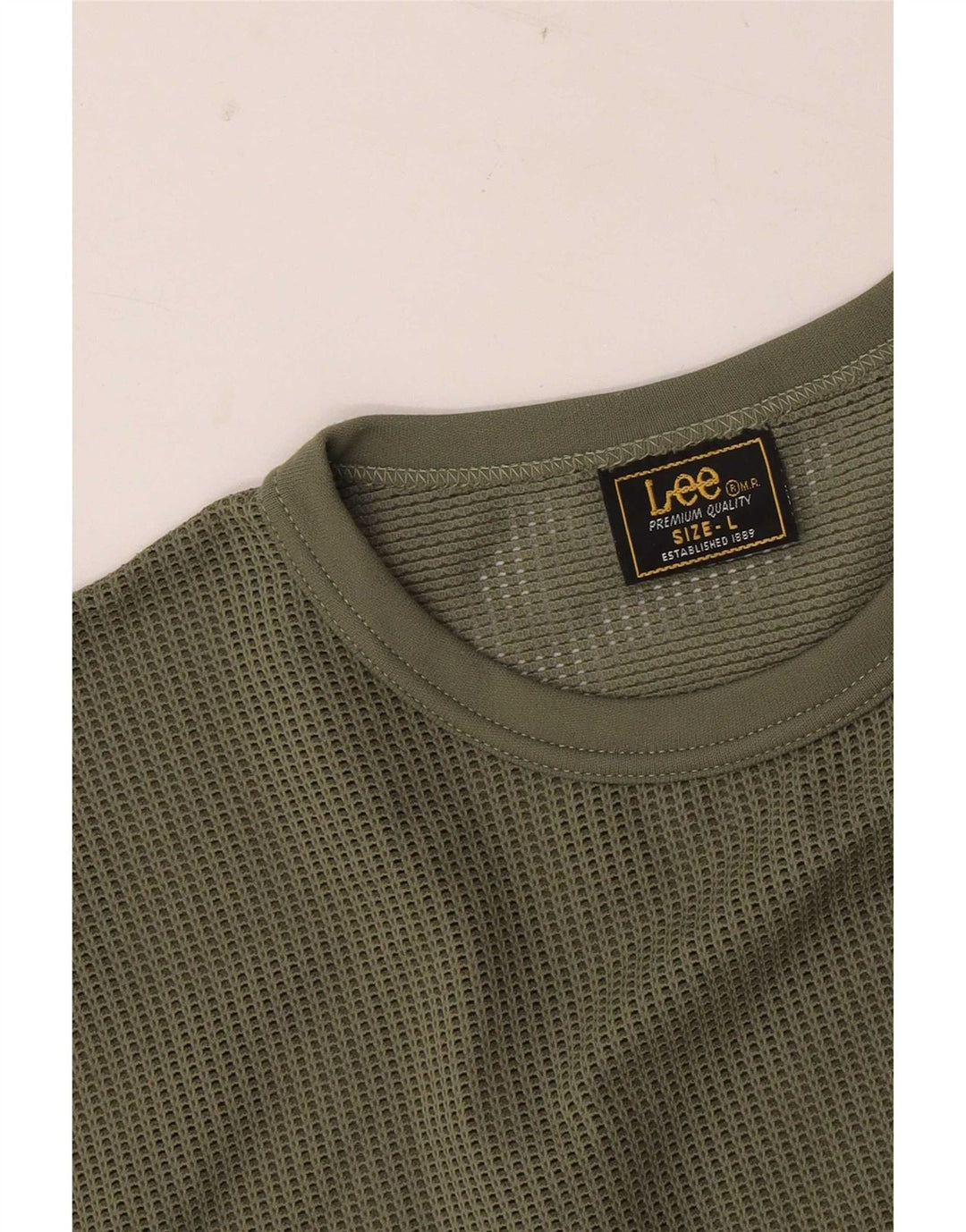 Tricou Lee pentru femei See Through Top UK 14 Large Khaki