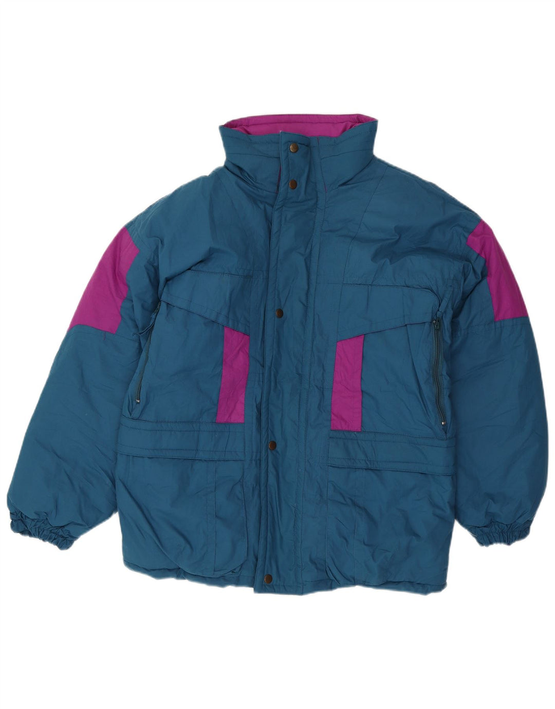Jachetă căptușită BRUGI pentru bărbați loose fit UK 36 Small Blue Colorblock