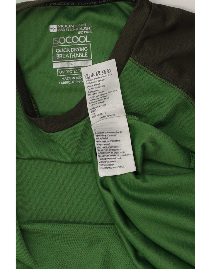 Mountain Warehouse Tricou IsoCool pentru bărbați Top mic verde Colorblock