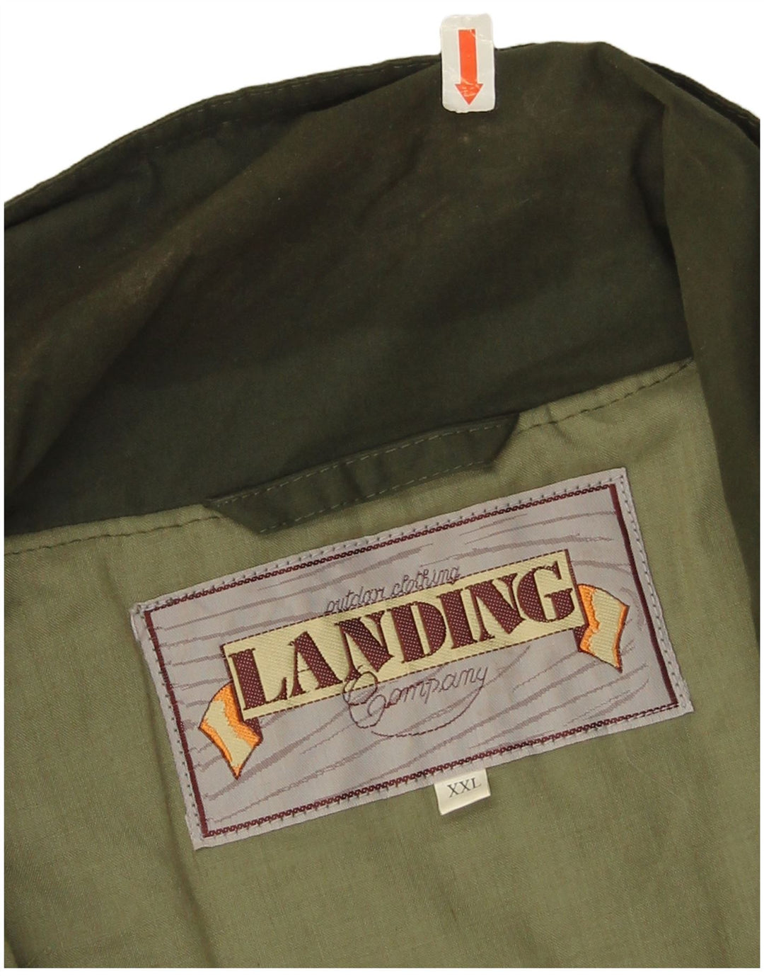 Gilet vintage pentru bărbați, UK 44 2XL Kaki Poliester
