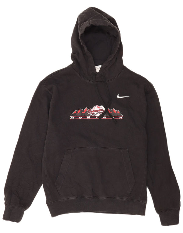 Pulover Nike Grafic pentru bărbați, bumbac mic, negru