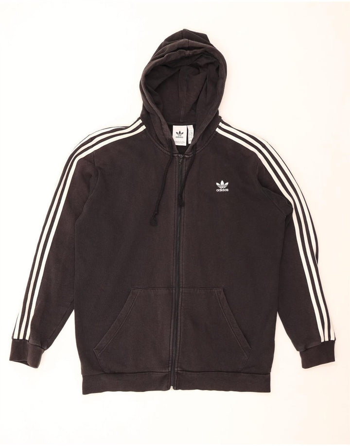 Pulover ADIDAS pentru bărbați, cu fermoar, bumbac mare, negru