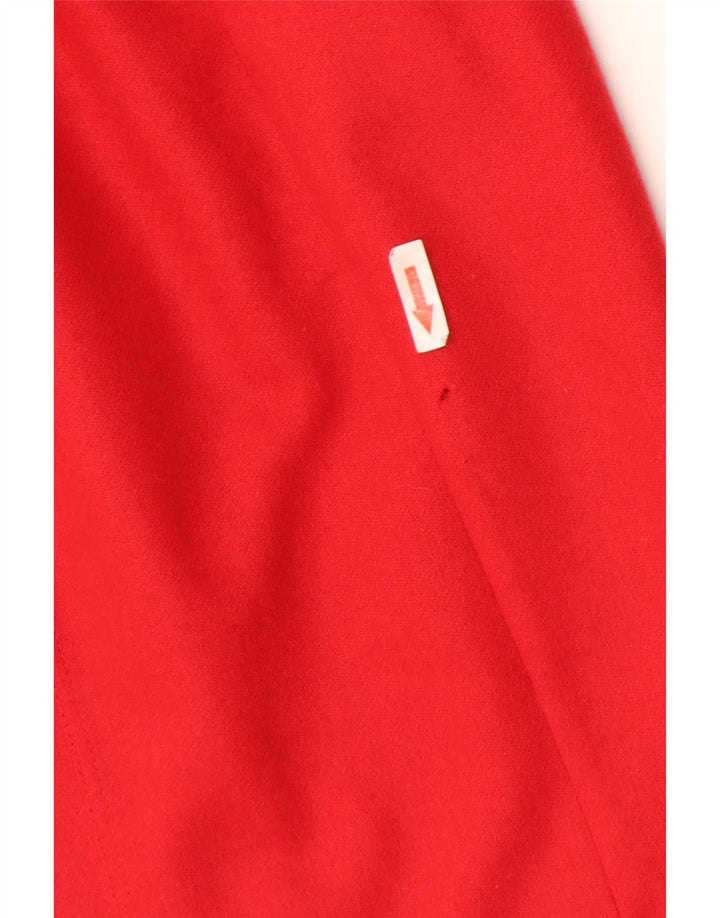 1957 Jachetă legendară pentru femei cu paragate IT 44 Medium Red Colorblock