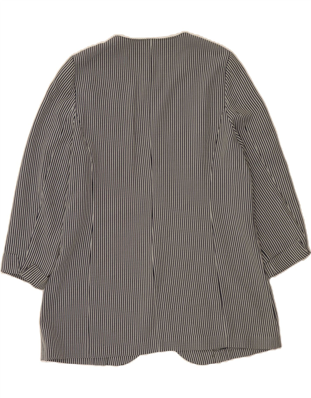 PERSONA Womens 5 Button Blazer Jacket UK 16 Large Navy Blue Striped Vintage Persona and Second-Hand Persona from Messina Hembry 