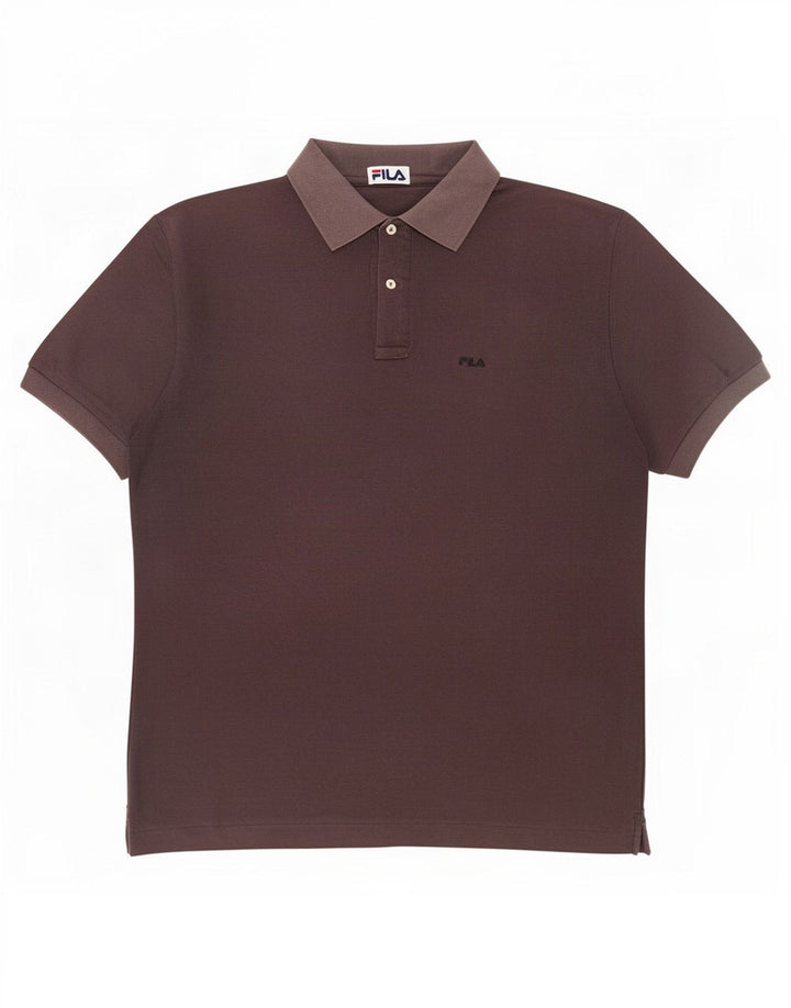 Tricou Polo Fila Barbati Mare Negru Bumbac