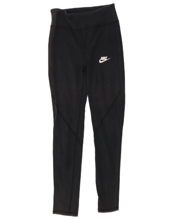 Leggings pentru fete Nike Tight Fit 13-14 ani XL bleumarin bumbac