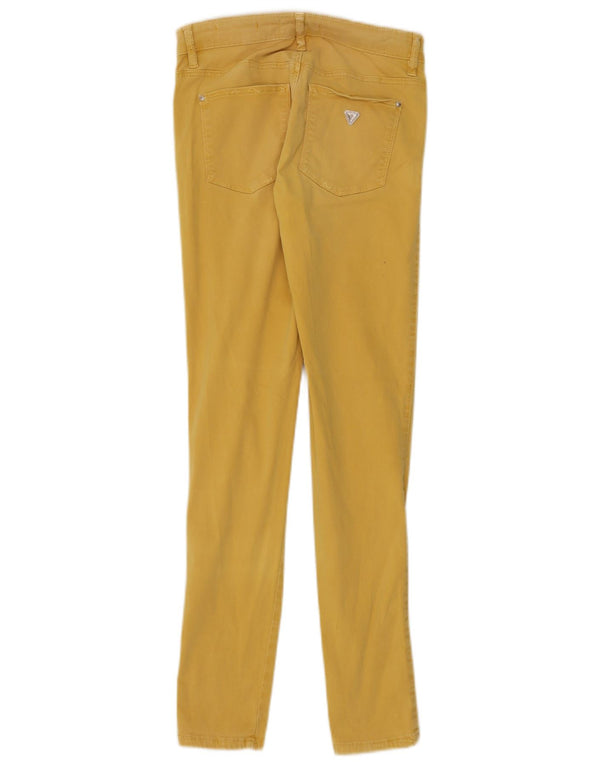 Blugi skinny pentru femei Guess W26 L30 bumbac galben