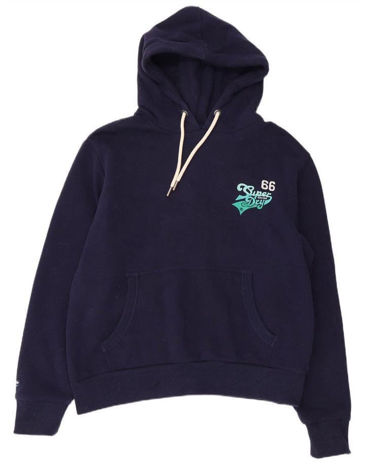 Pulover cu glugă grafic Superdry pentru bărbați, 2XL, bumbac bleumarin