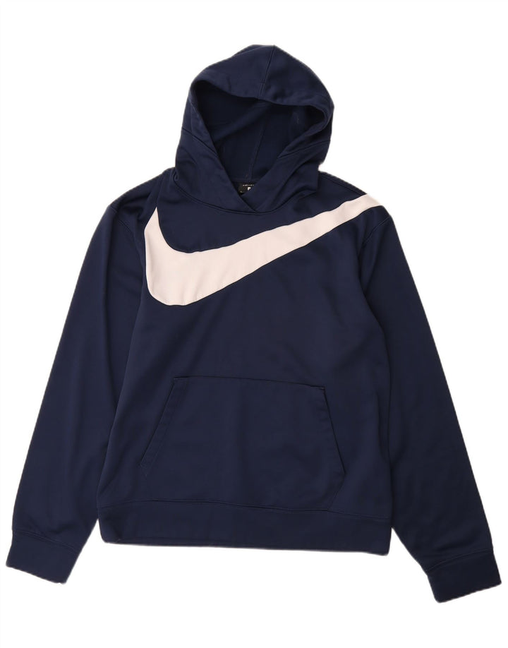 Pulover NIKE Dri Fit Graphic pentru bărbați, poliester mic, albastru