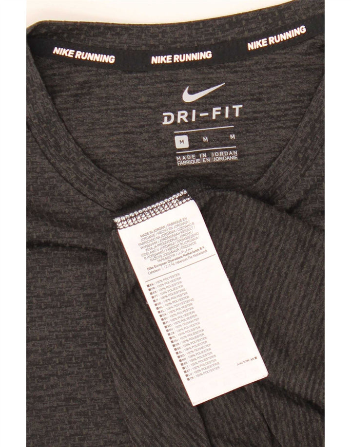 Tricou pentru bărbați Nike Dri Fit Top Mediu Kaki Poliester color bloc