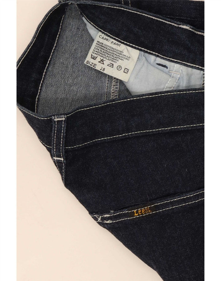 Blugi Capri pentru femei Lee W28 L23 Bumbac bleumarin