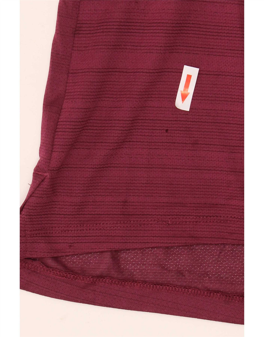 Tricou pentru bărbați Nike Dri Fit Top mare din poliester cu dungi bordeaux
