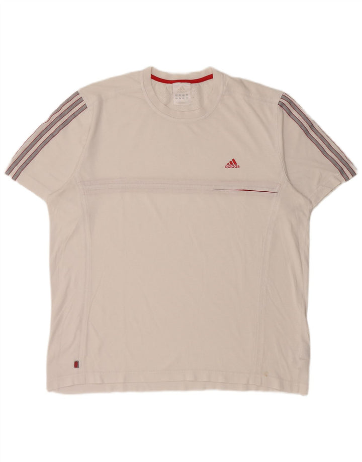 Tricou pentru bărbați Adidas Top XL Bumbac alb