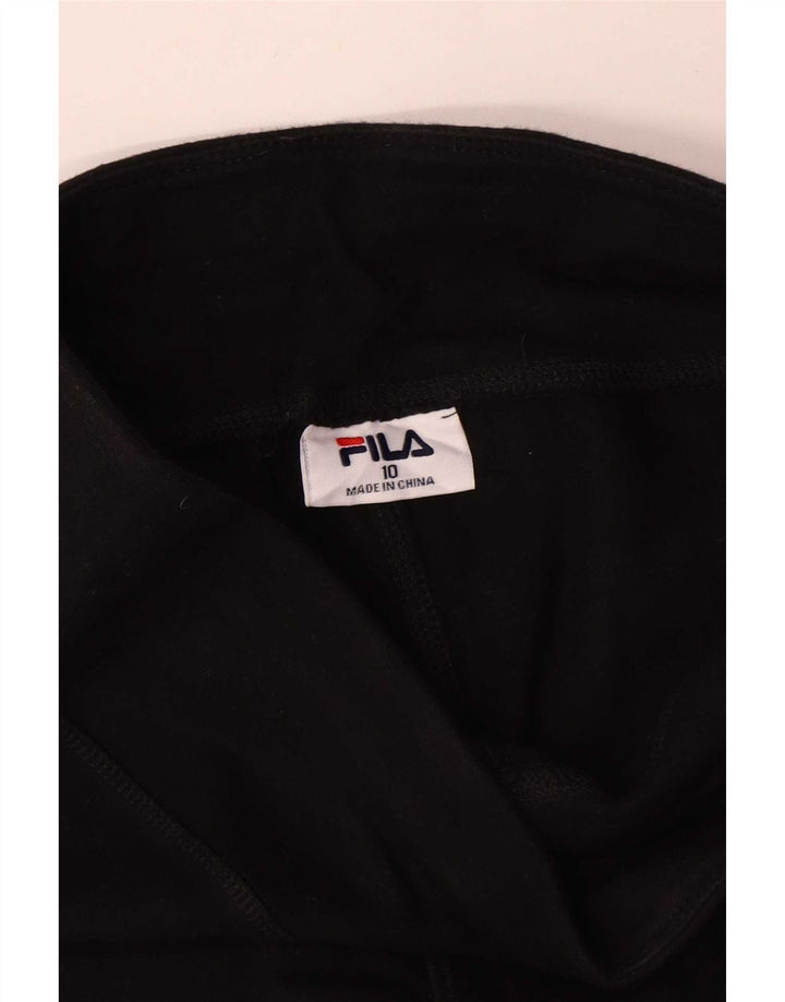Leggings Graphic Femei Fila UK 10 Small Black
