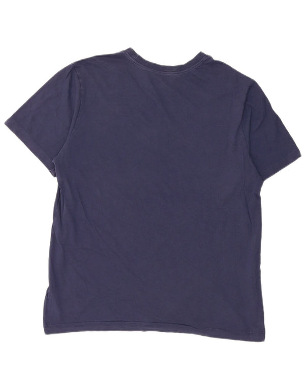 Tricou pentru bărbați Nike Top mediu din bumbac bleumarin