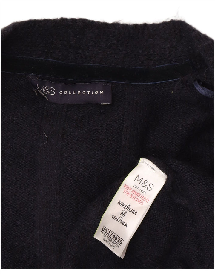 Pulover cardigan cu paragate pentru femei Marks & Spencer UK 14 Medium Bleumarin