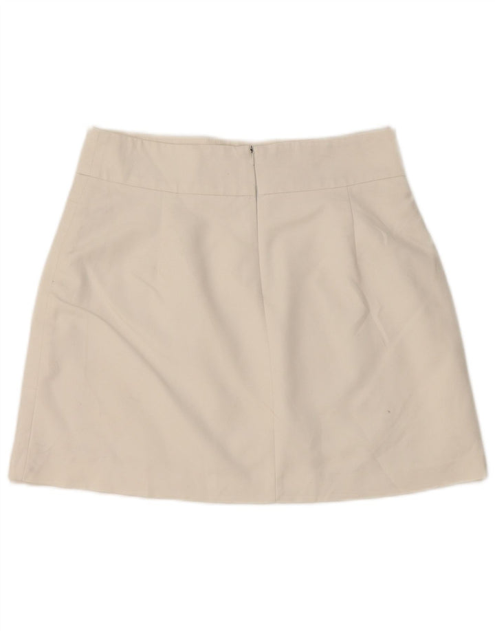 Fusta Mini Zara Femei Medium W28 Bumbac Alb