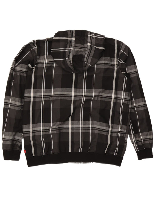 Jachetă bomber cu glugă pentru bărbați O'Neill UK 46 2XL Poliester negru cu carouri