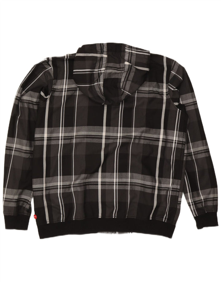 Jachetă bomber cu glugă pentru bărbați O'Neill UK 46 2XL Poliester negru cu carouri