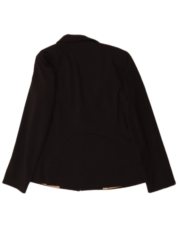 Jachetă Blazer pentru femei Oasis cu 1 nasture UK 12 Poliester mediu negru