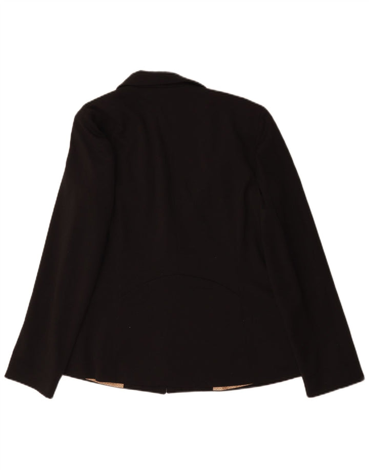 Jachetă Blazer pentru femei Oasis cu 1 nasture UK 12 Poliester mediu negru